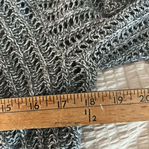 Eileen Fisher crocheted cotton cardigan, loose weave -spring/ summer small - Picture 6 of 9